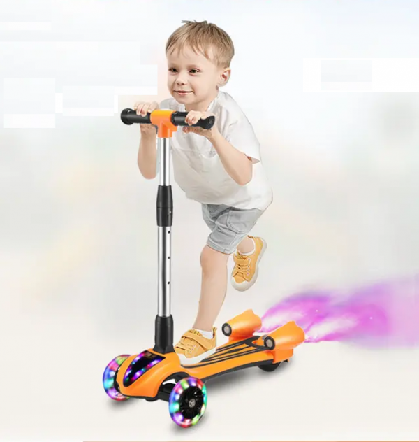 Самокат со звуком и светом 75380