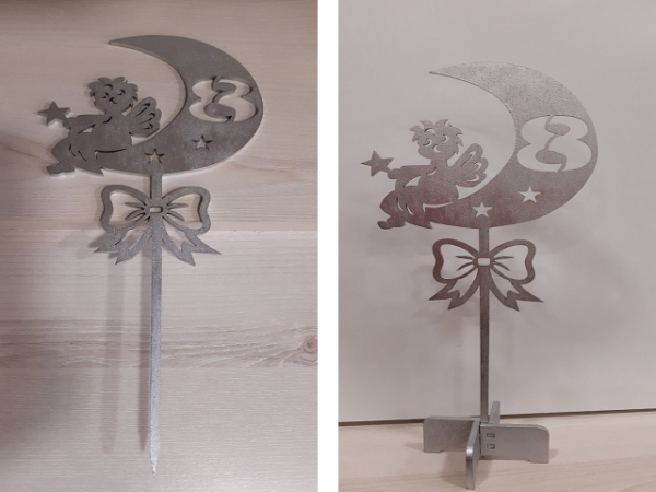 Топпер из дерева с подставкой – Луна цифра 8 – 32 831