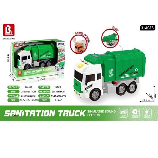 Мусоровоз со звуком и огнями 71277