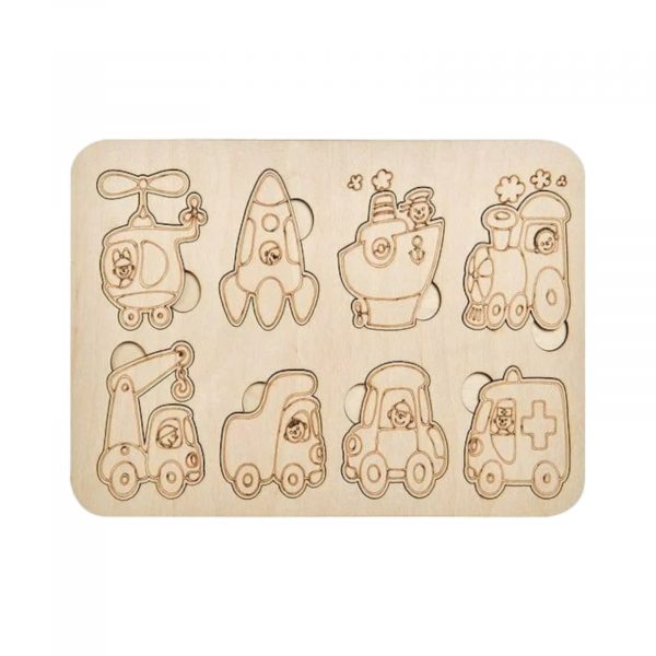 Деревянный пазл ( АВТОТЕХНИКА ) 38 791