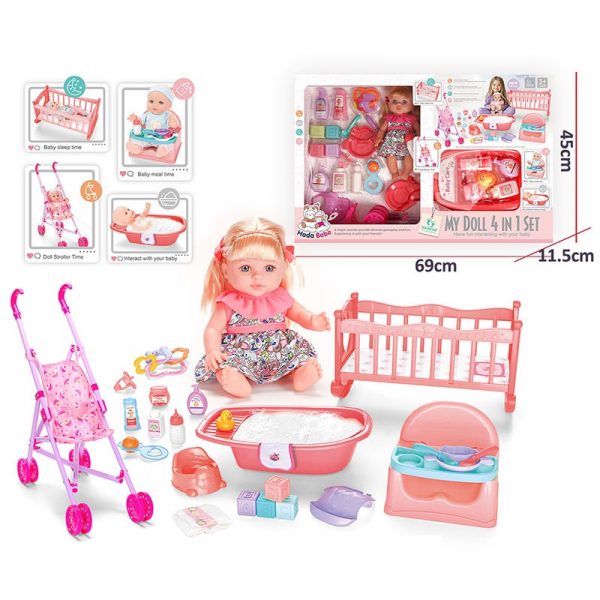 Кукла с аксессуарами со звуком 72444