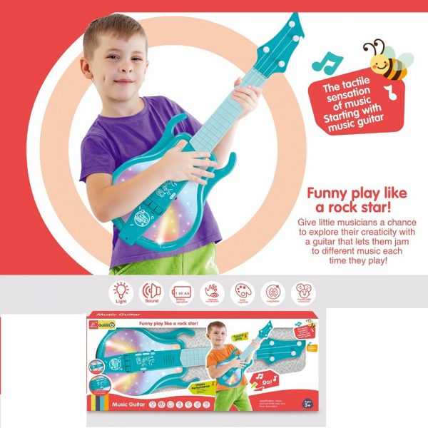 Гитара со звуком и светом (инструкция на румынском ) 72033