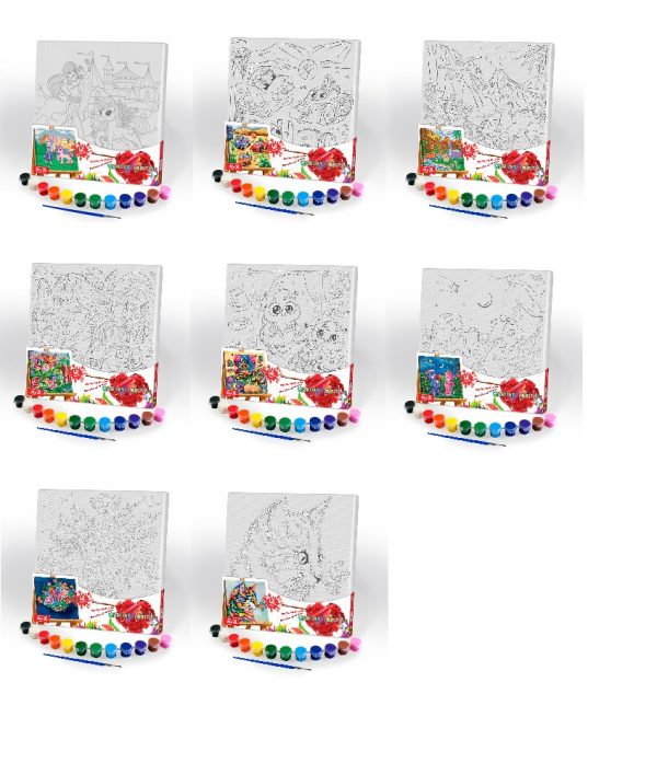 Набор для творчества Рисуем на холсте 31*31 (без коробки) 23149