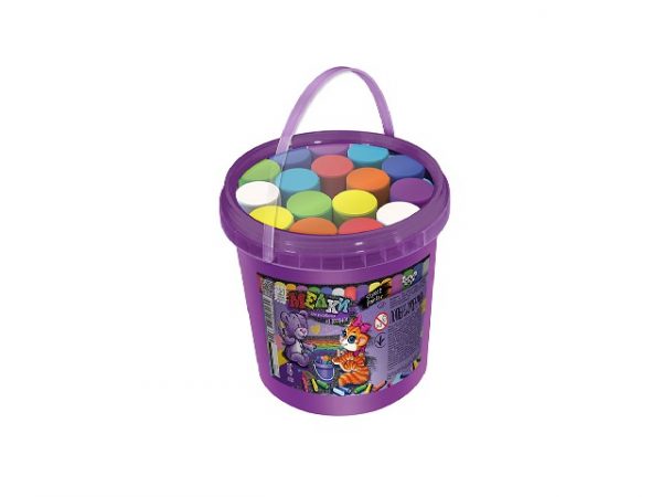 Мел для рисования на асфальте, ведерко ( MEGA ) 16 шт 22980