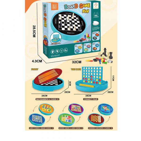 Настольная игра 9в1 72526