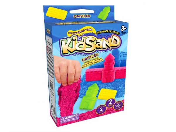 Кинетический песок ( KIDSAND ), 200 гр. коробка упаковка 22973