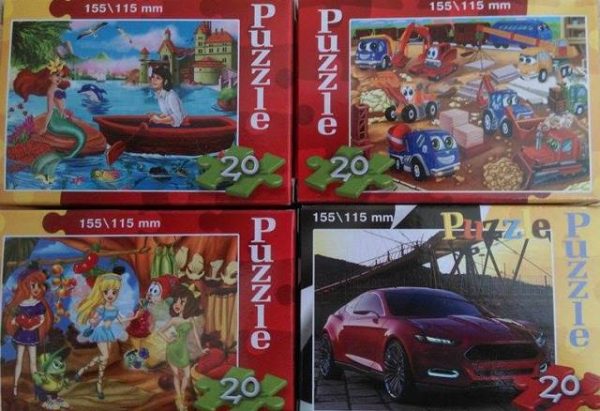 Маленький пазл (20 штук) 15 199