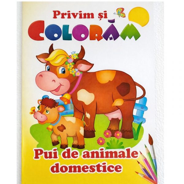 Privim si coloram__Pui de animale domestice 75649