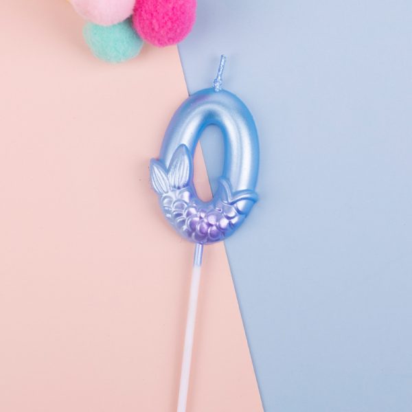 Набор свечей для торта Русалка цифра 2 (1 шт) – 50 917