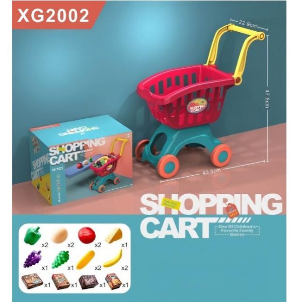 Тележка для супермаркета с аксессуарами 74295