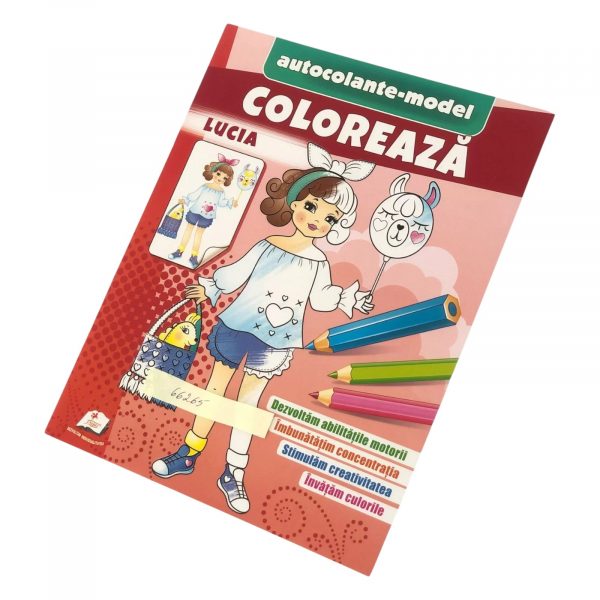 Раскраска + наклейки – Люсия 47308