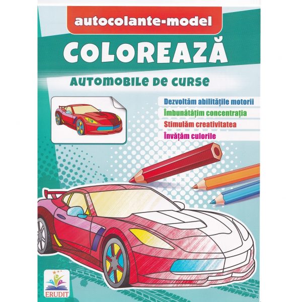 Раскраска + наклейки – Гоночные машины 47310