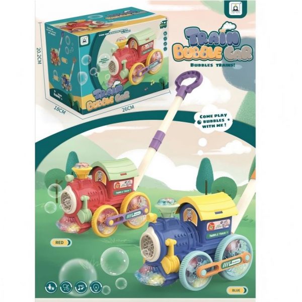 Игрушка -каталка и мыльными пузырями 75159