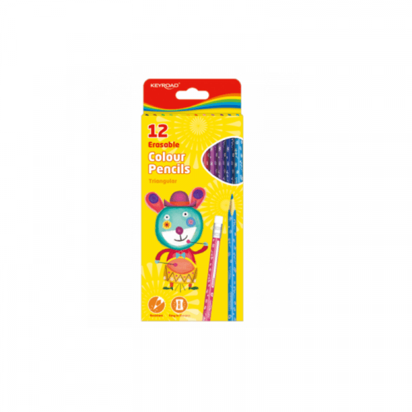 Creioane color Keyroad 12 culori ERASABLE 59590